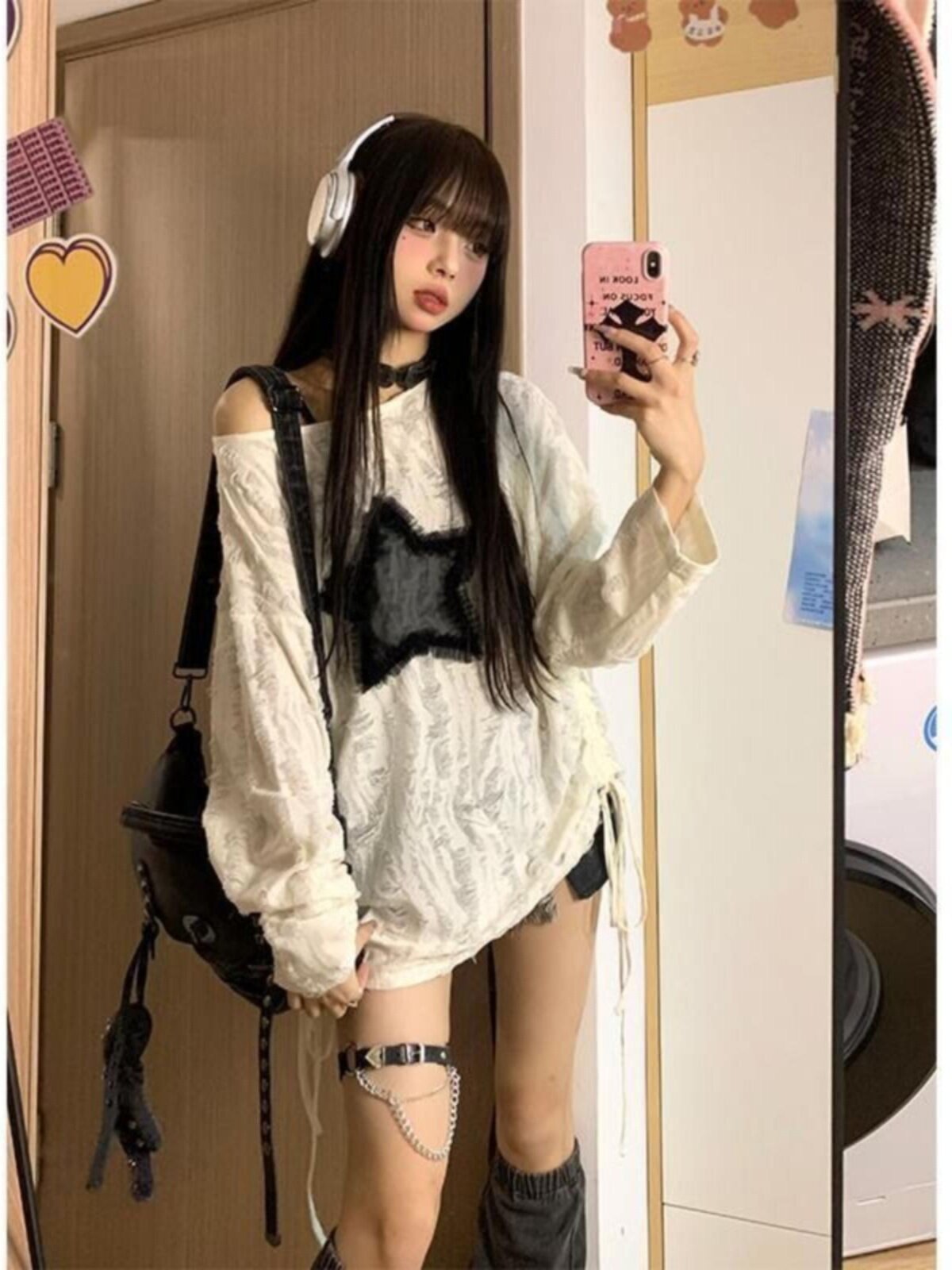 Fashion Streetwear - Camiseta Feminina Y2K Estilo Streetwear Kpop