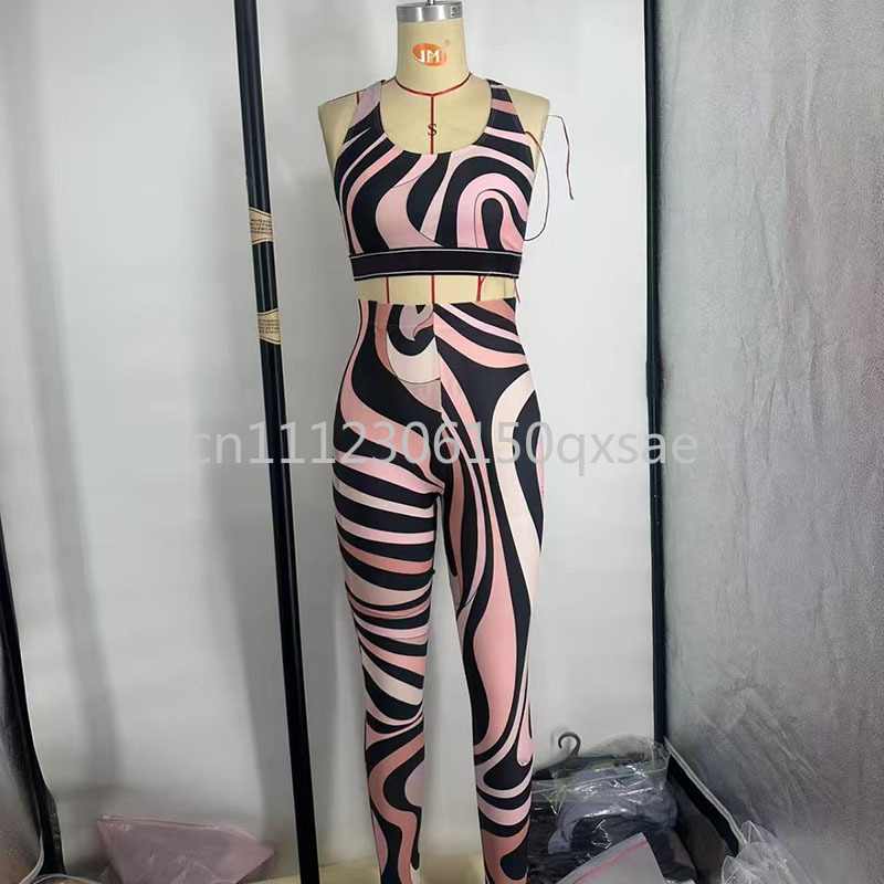 Street Fashion Brand Logo - Conjuntos de Yoga Femininos com Faixa