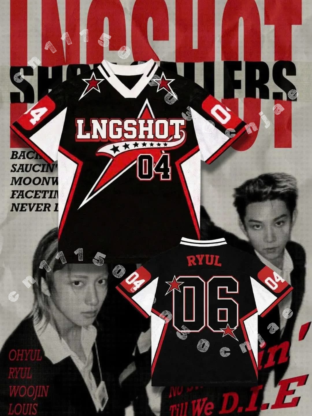 Street Fashion Kpop - Camisa de Futebol Inspirada em Grupo
