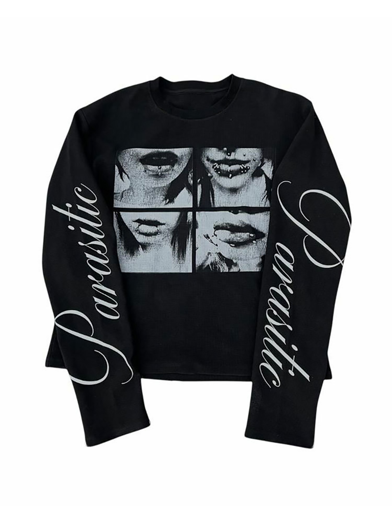 Fashion Streetwear - Camisa de Manga Longa Estilo Dark