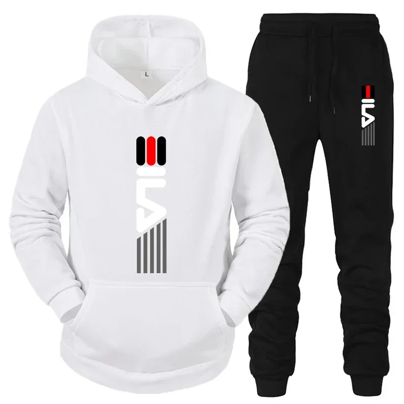Street Fashion Art - Conjunto de Moletom Masculino com Capuz