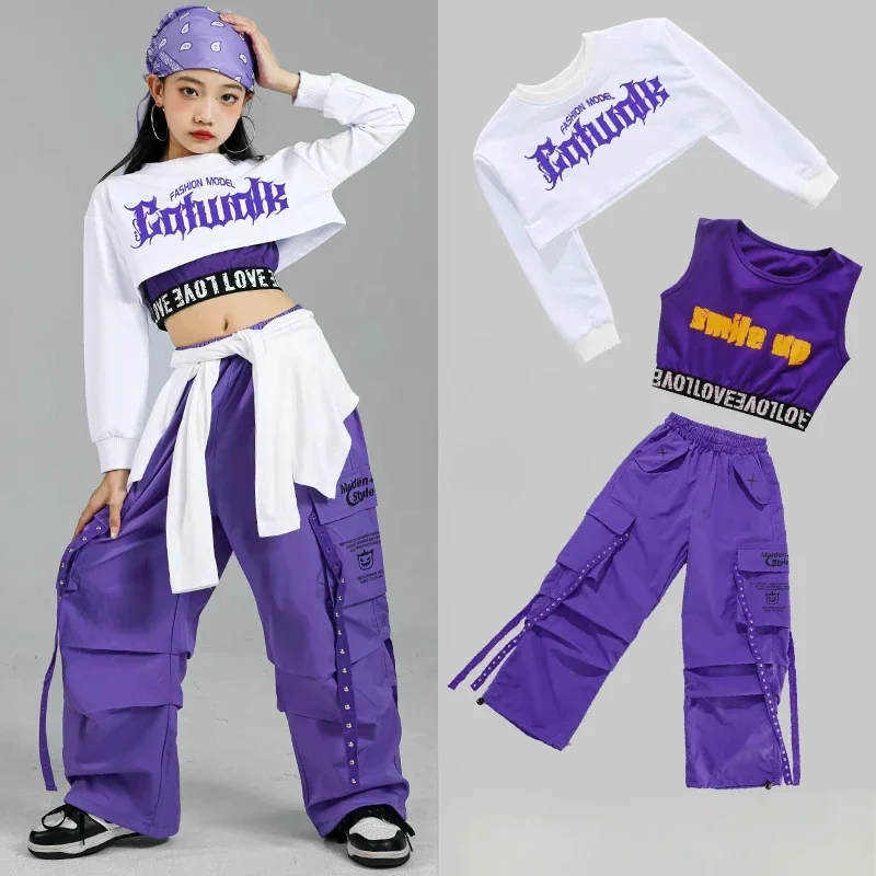 Street Fashion Kpop - Crianças roupas de dança de rua