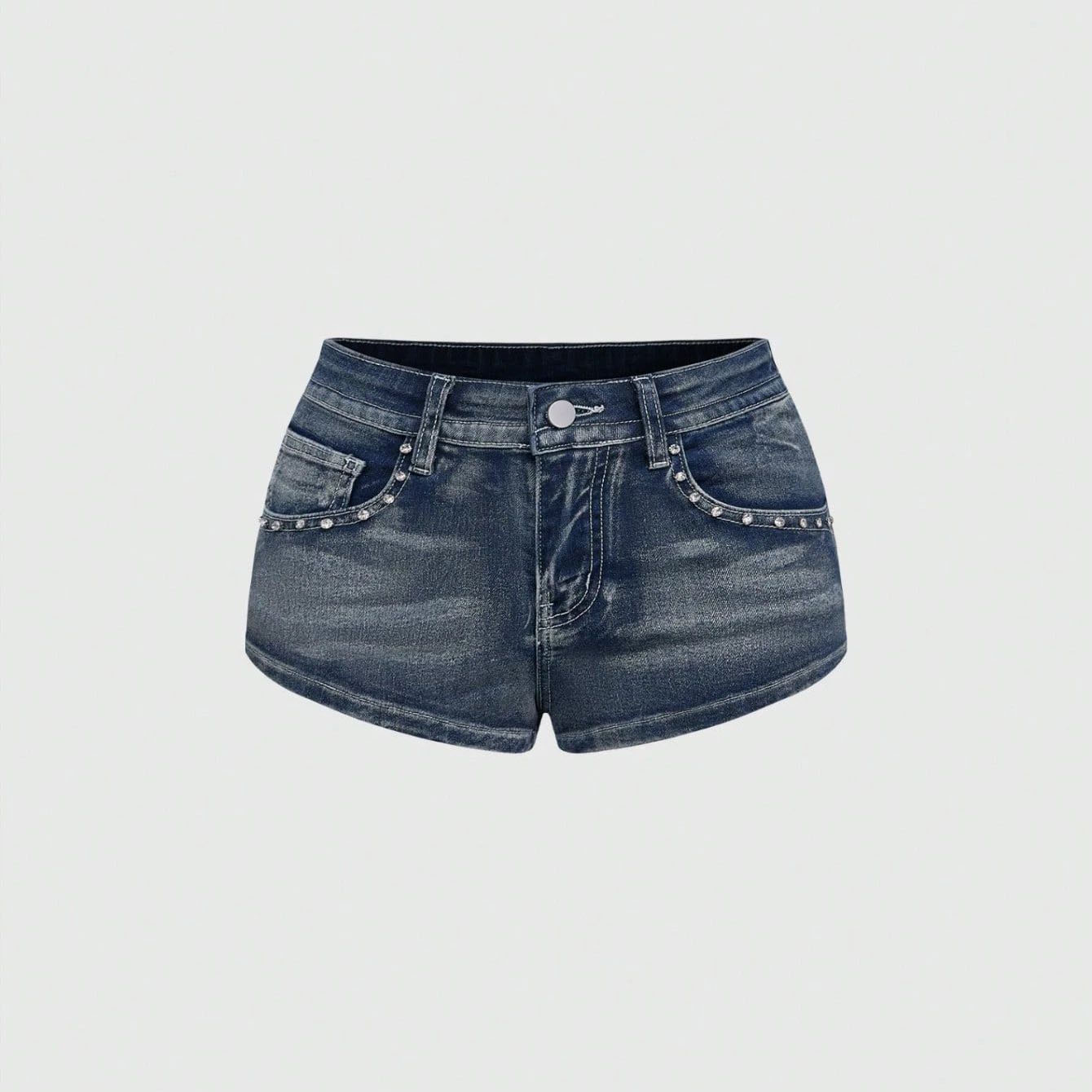 Street Fashion Denim - Shorts Jeans Femininos de Cintura Alta