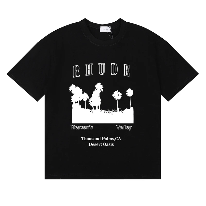Street Fashion Brand Logo - Camiseta Fashionable Brand Rhude, Casual de