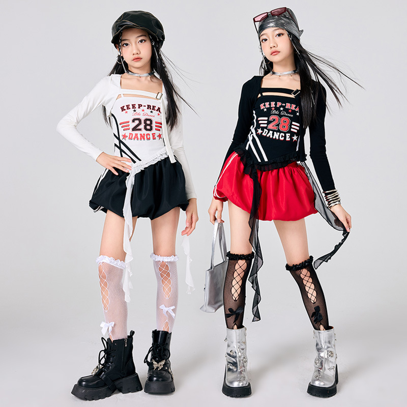 Street Fashion Kpop - Novas meninas k-pop jazz roupas de
