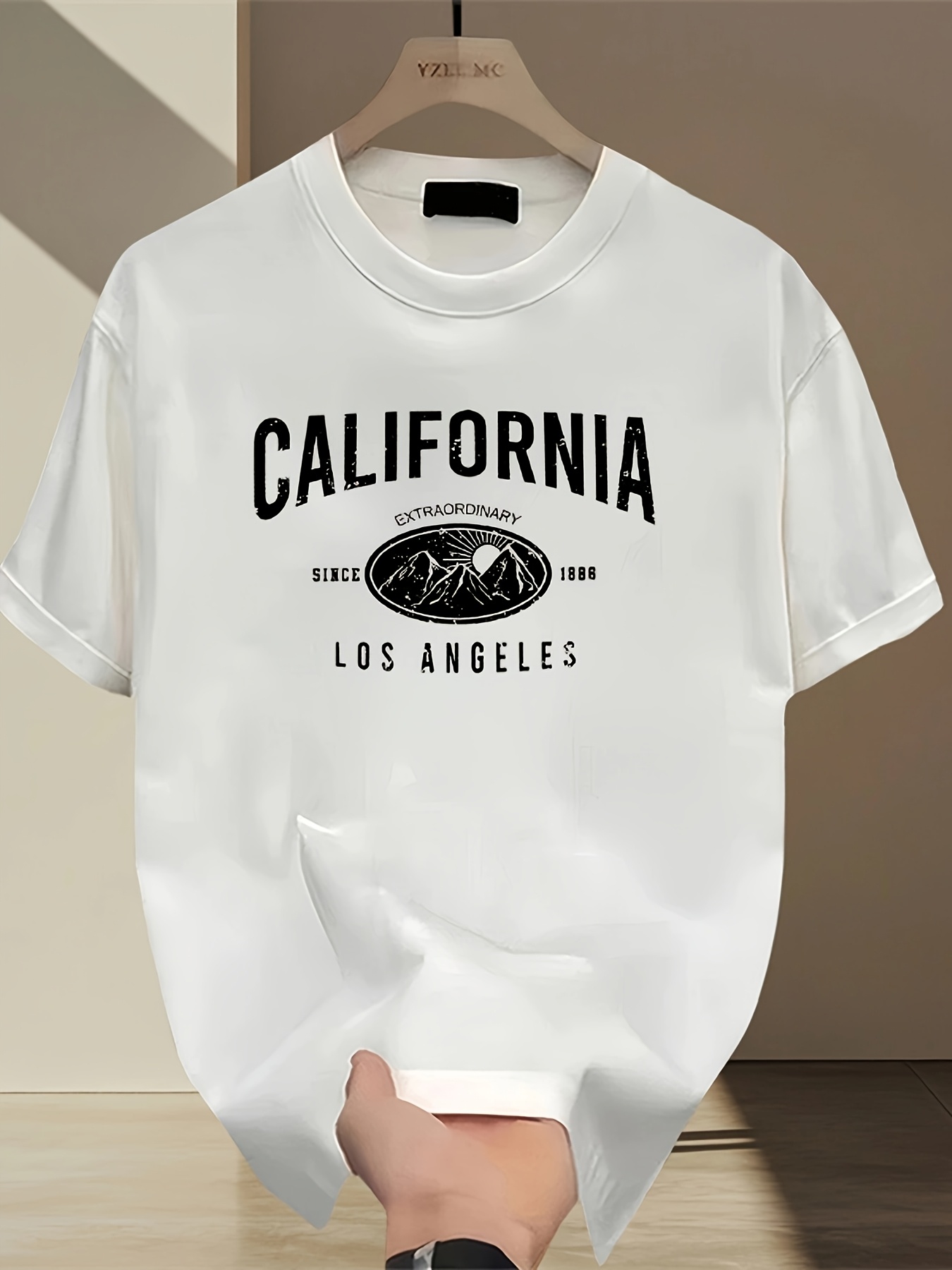 Street Fashion California - Camiseta California com Estampa de Letras,