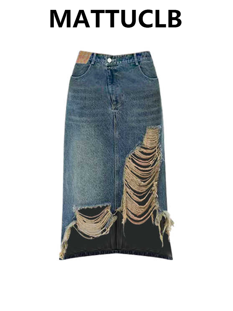 Street Fashion Kpop - Saia Midi Feminina dos Anos 2000,