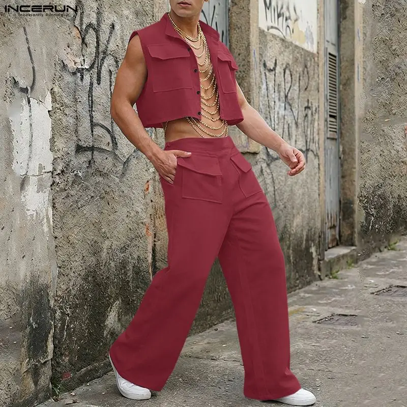 Fashion Streetwear - Conjuntos Masculinos INCERUN: Camisetas Regata Sólidas