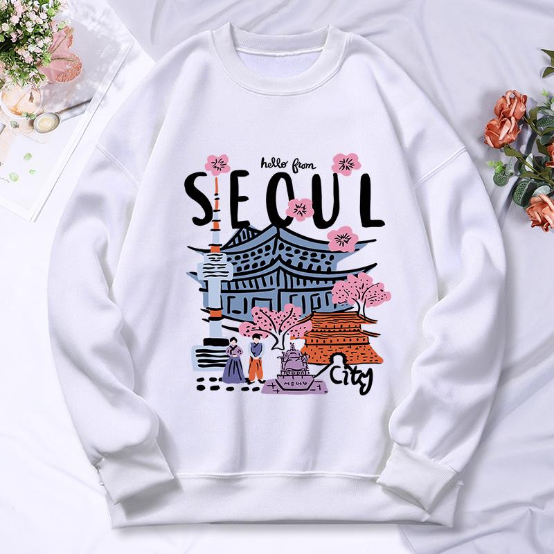 Street Fashion Seoul - Seul lindo cenário impressão das mulheres