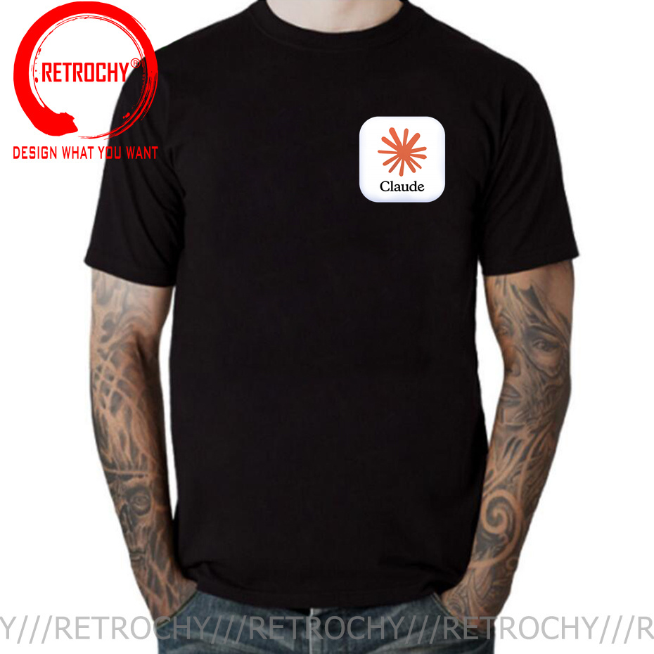Street Fashion Brand Logo - Camiseta Engraçada Claude AI Logo para