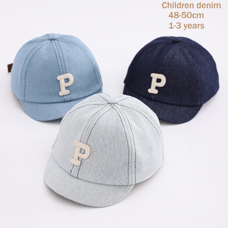 Street Fashion Hats - Boné de Beisebol Infantil em Jeans