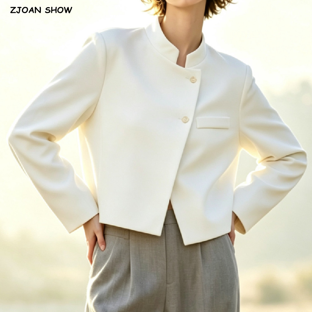Street Fashion Show - Blazer Feminino Estilo Chinês de Outono