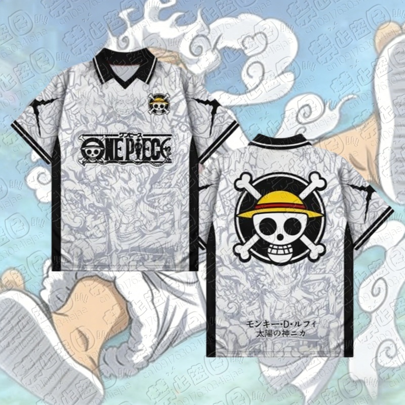Street Fashion Hats - Camiseta Polo 3D Estampada Luffy One
