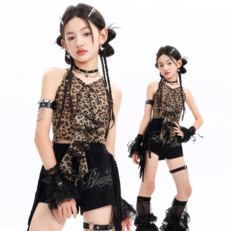 Street Fashion Kpop - Trajes de Dança Jazz para Meninas,