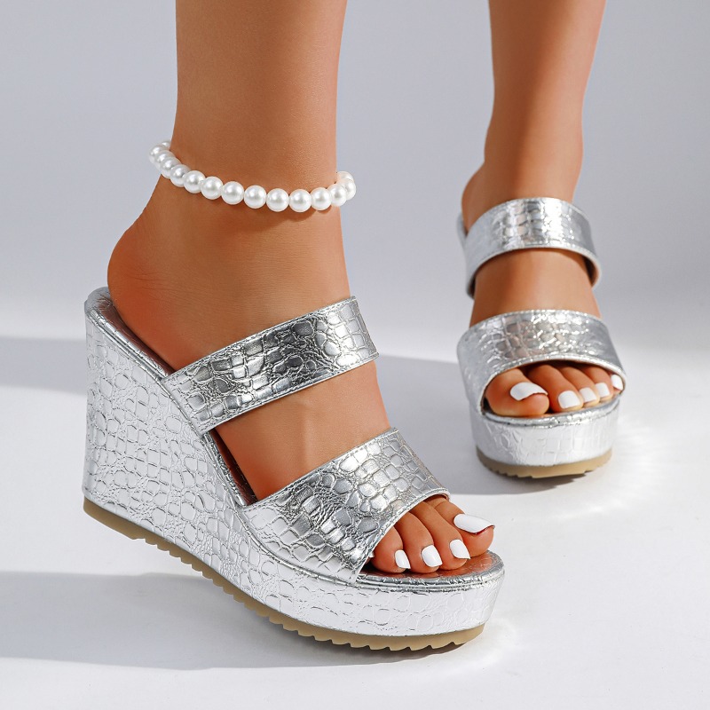 Street Fashion Luxury - Sandálias Femininas de Luxo com Estampa