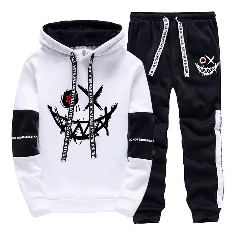 Street Fashion Art - Conjunto Masculino/Agasalho com Capuz/Calça 2026 Outono