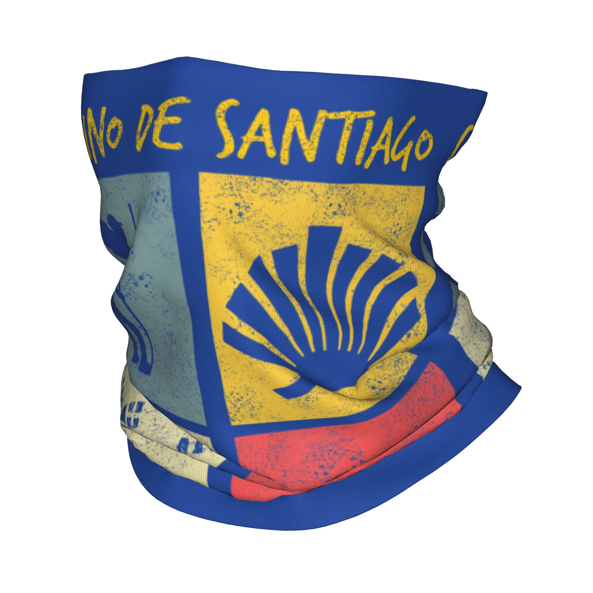 Bandana Multi Way - Bandana Multifuncional Estampada Caminho de Santiago