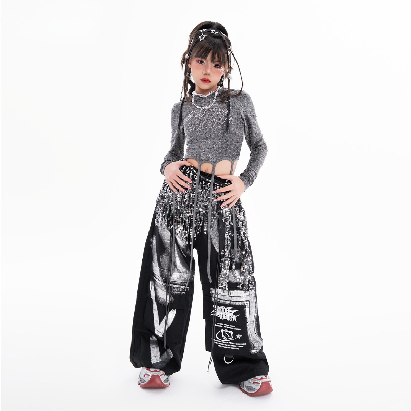 Meninas hip hop conjuntos de r - Street Fashion Kpop avaliação e preço