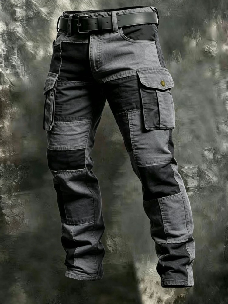 Calças Cargo Masculinas de Alg - Street Fashion Art avaliação e preço