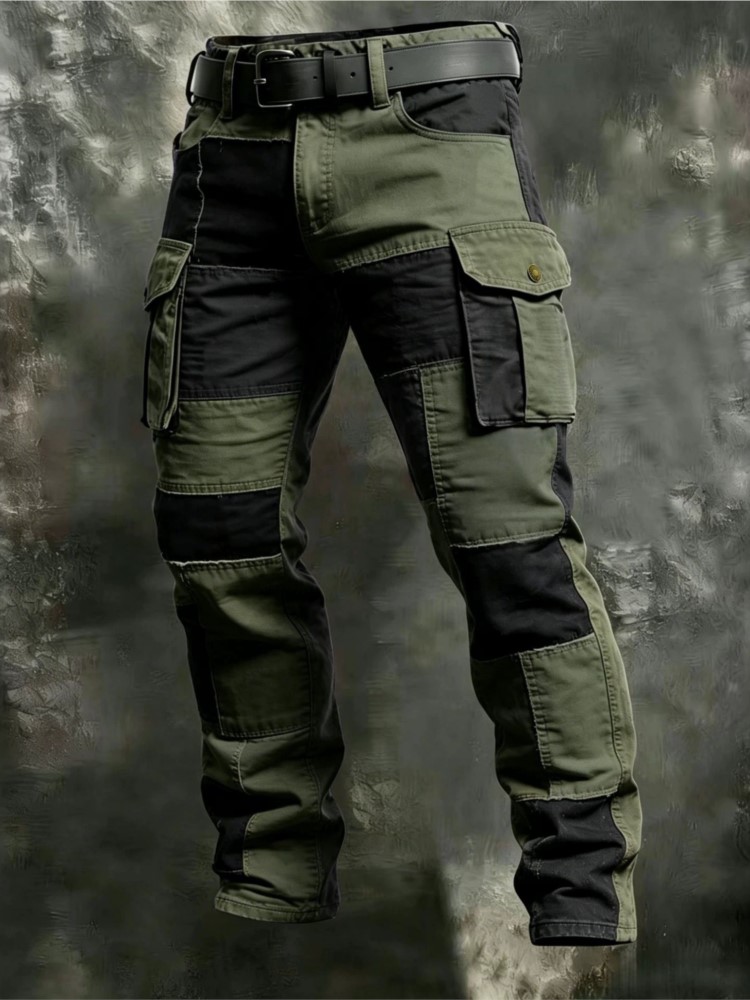 Calças Cargo Masculinas de Alg - Street Fashion Art avaliação e preço