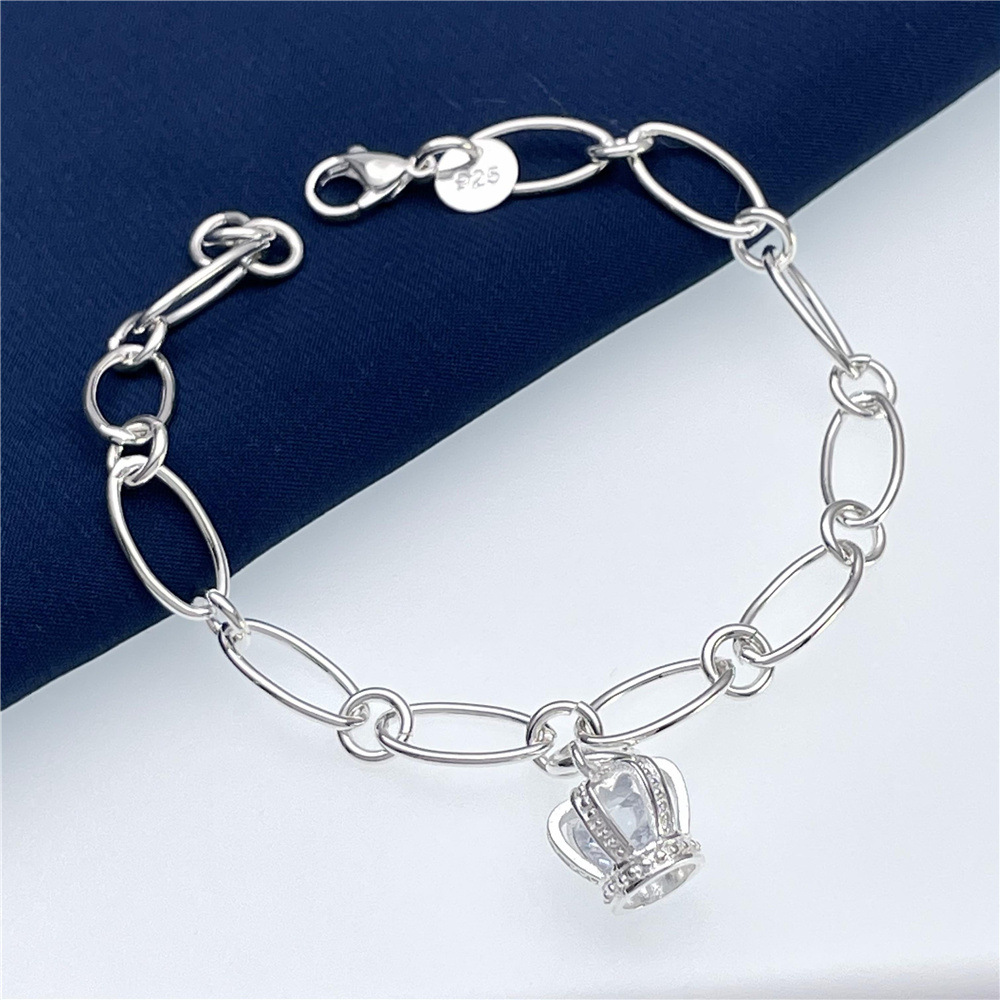 Pulseira de cristal com coroa  - Street Fashion Kpop avaliação e preço