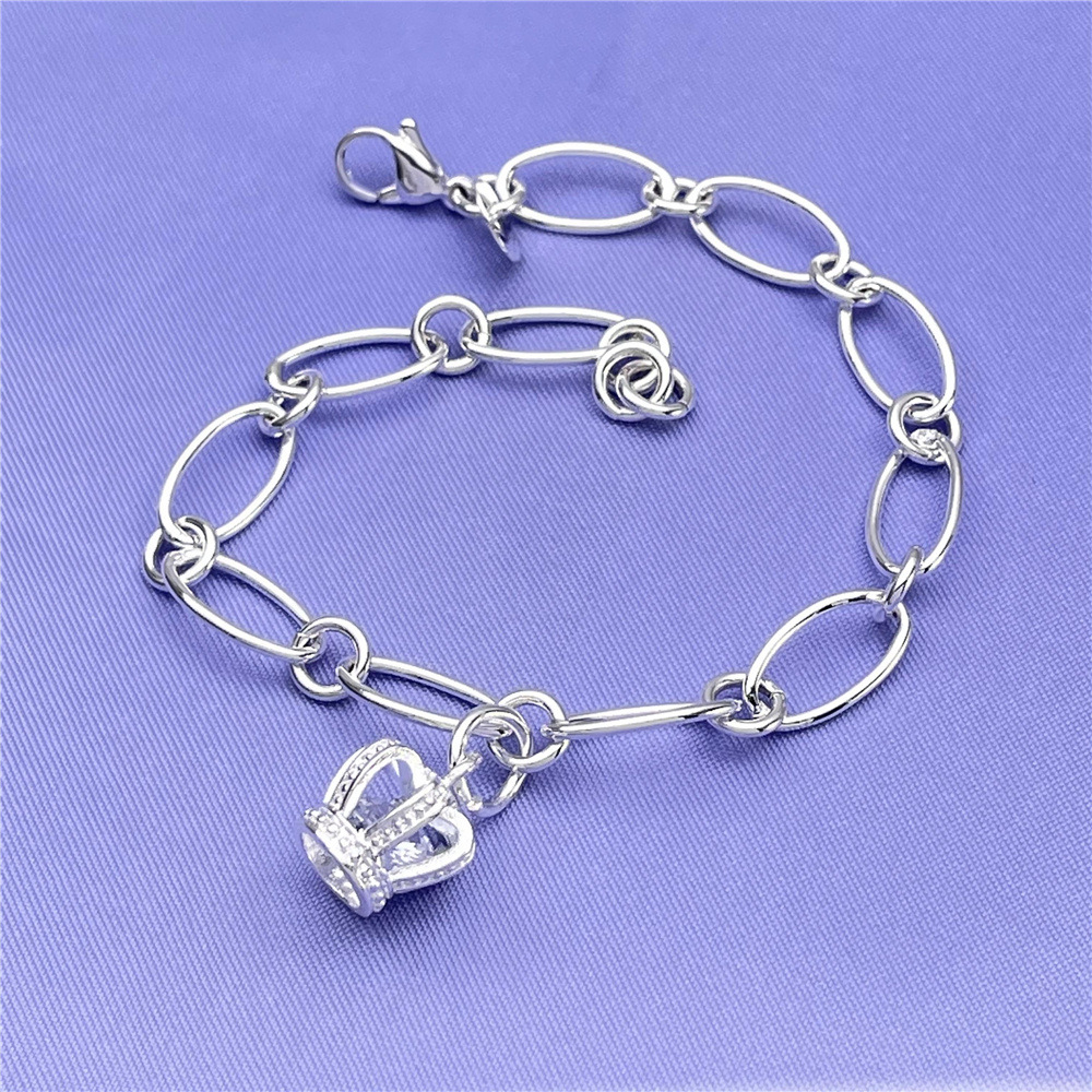 Pulseira de cristal com coroa  - Street Fashion Kpop avaliação e preço
