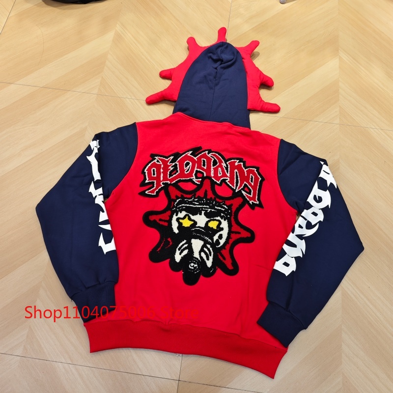 Unissex glo gang hoodie rua mo - Street Fashion Logo Design avaliação e preço