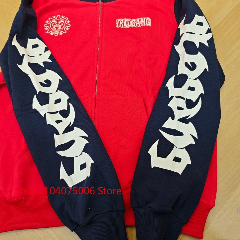 Unissex glo gang hoodie rua mo - Street Fashion Logo Design avaliação e preço