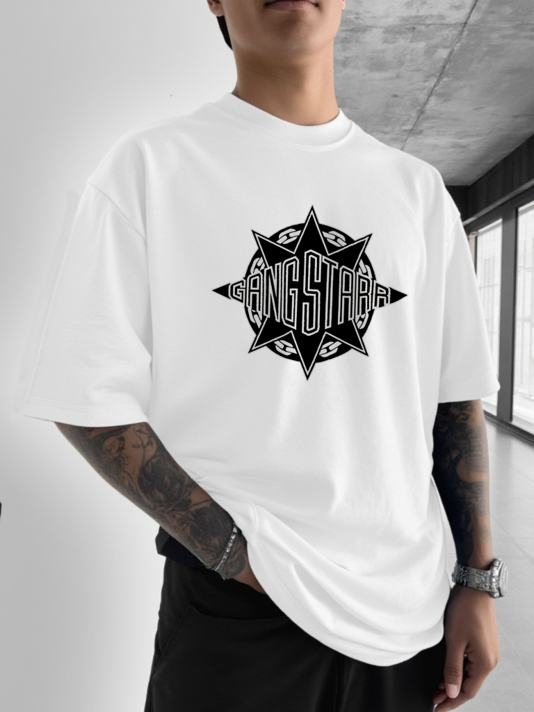 Camiseta Masculina Casual de M - Street Fashion Logo Design avaliação e preço