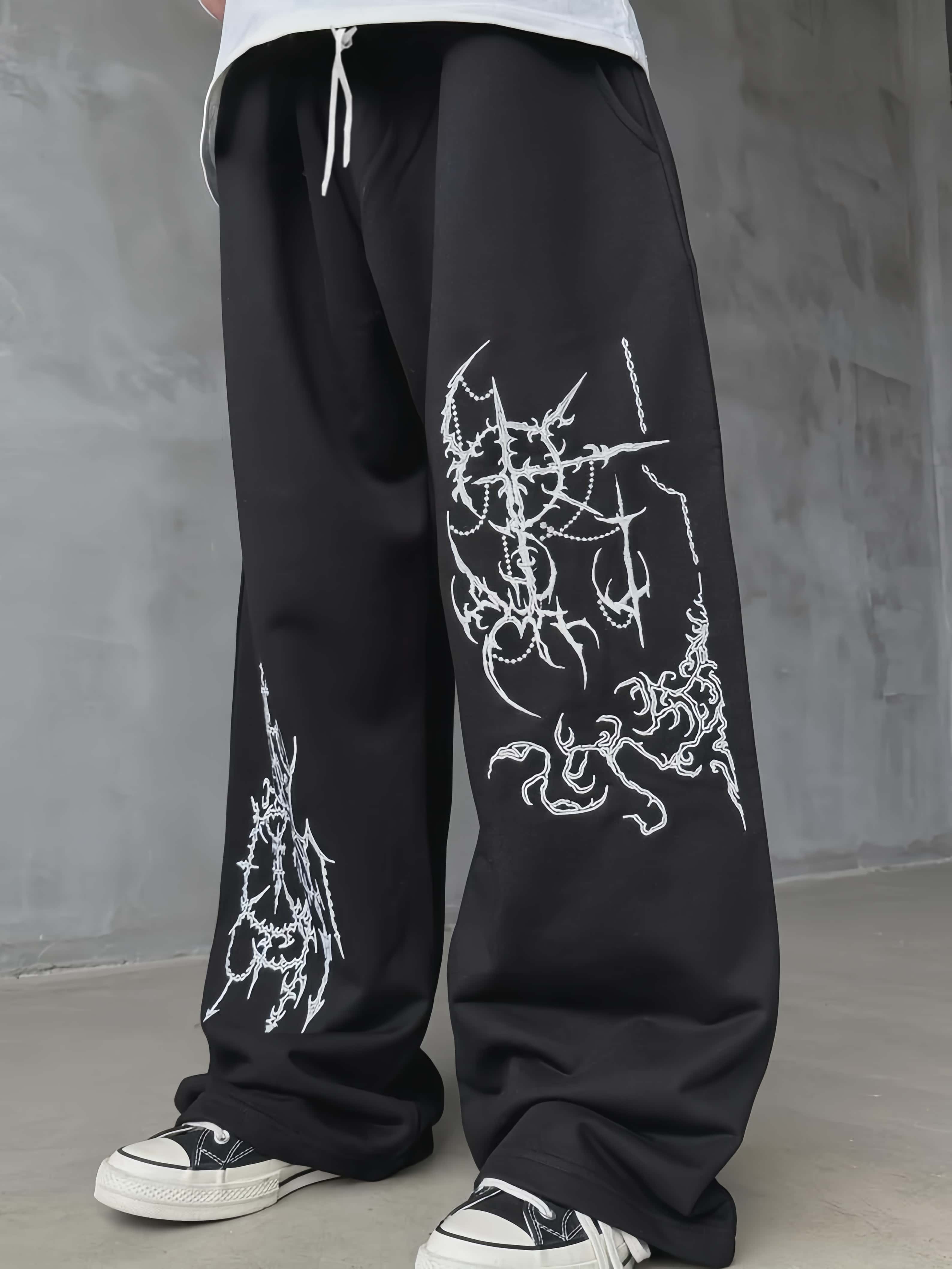 Calças Largas Casuais Estilo S - Street Fashion Asian avaliação e preço