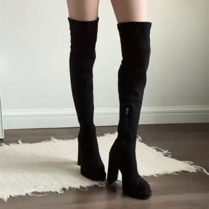 Botas Femininas de Salto Alto  - Street Fashion Ladies avaliação e preço