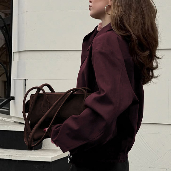 Outono inverno 2025 vinho verm - Street Fashion Fall 2025 avaliação e preço
