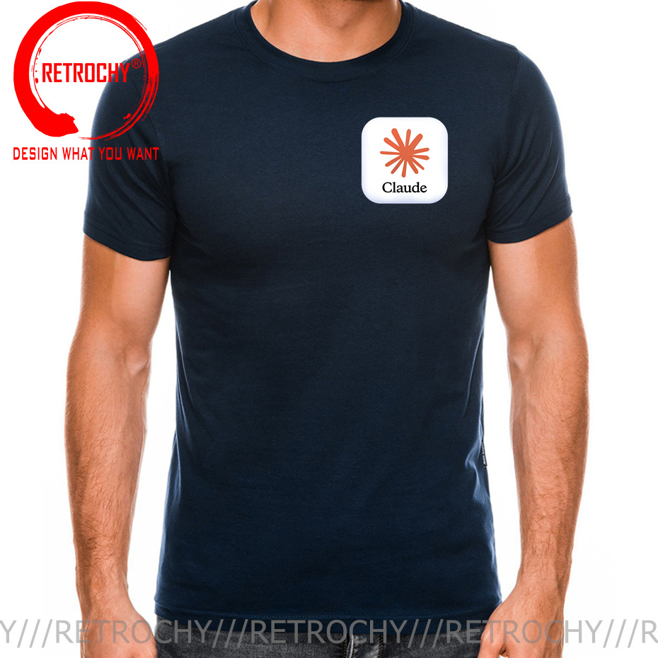 Camiseta Engraçada Claude AI L - Street Fashion Brand Logo avaliação e preço