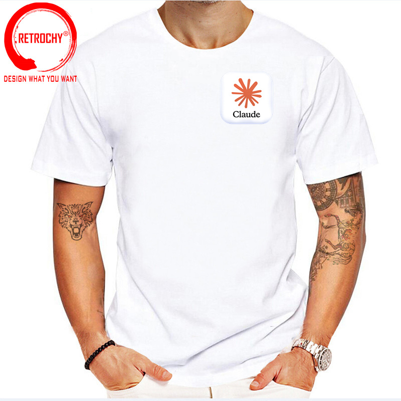 Camiseta Engraçada Claude AI L - Street Fashion Brand Logo avaliação e preço