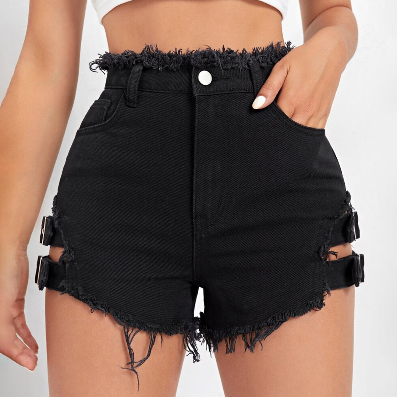 Shorts Jeans Feminino Cintura  - Street Fashion Denim avaliação e preço