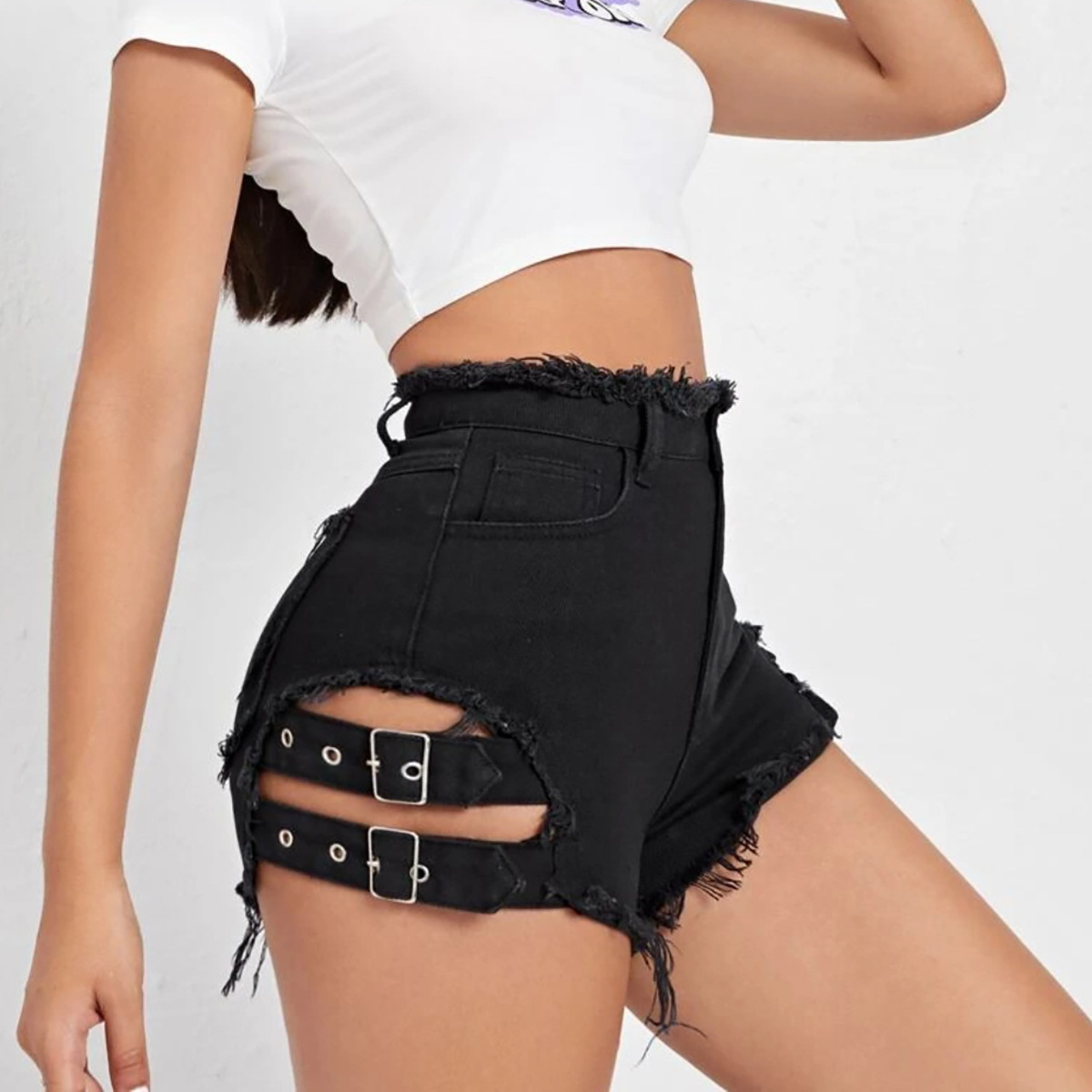 Shorts Jeans Feminino Cintura  - Street Fashion Denim avaliação e preço