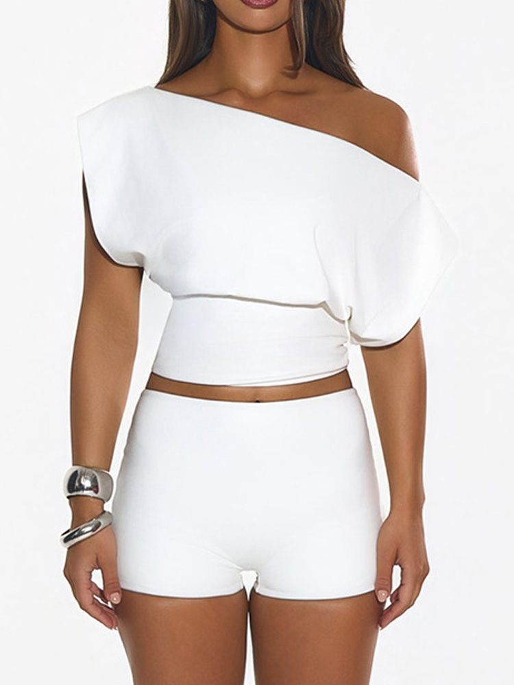 Conjunto de Malha Branco Sexy  - Street Fashion Co avaliação e preço