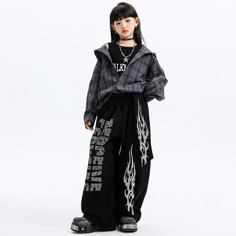 Trajes de dança jazz para meni - Street Fashion Kpop avaliação e preço