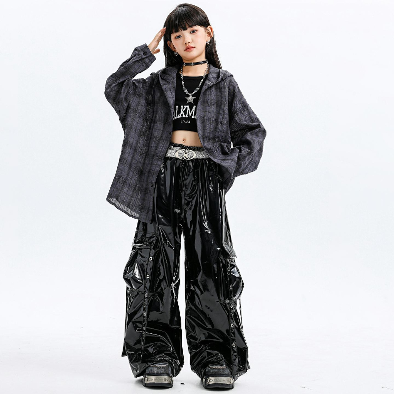 Trajes de dança jazz para meni - Street Fashion Kpop avaliação e preço