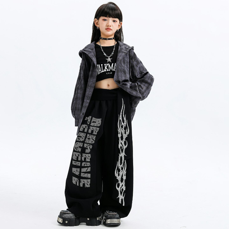 Trajes de dança jazz para meni - Street Fashion Kpop avaliação e preço