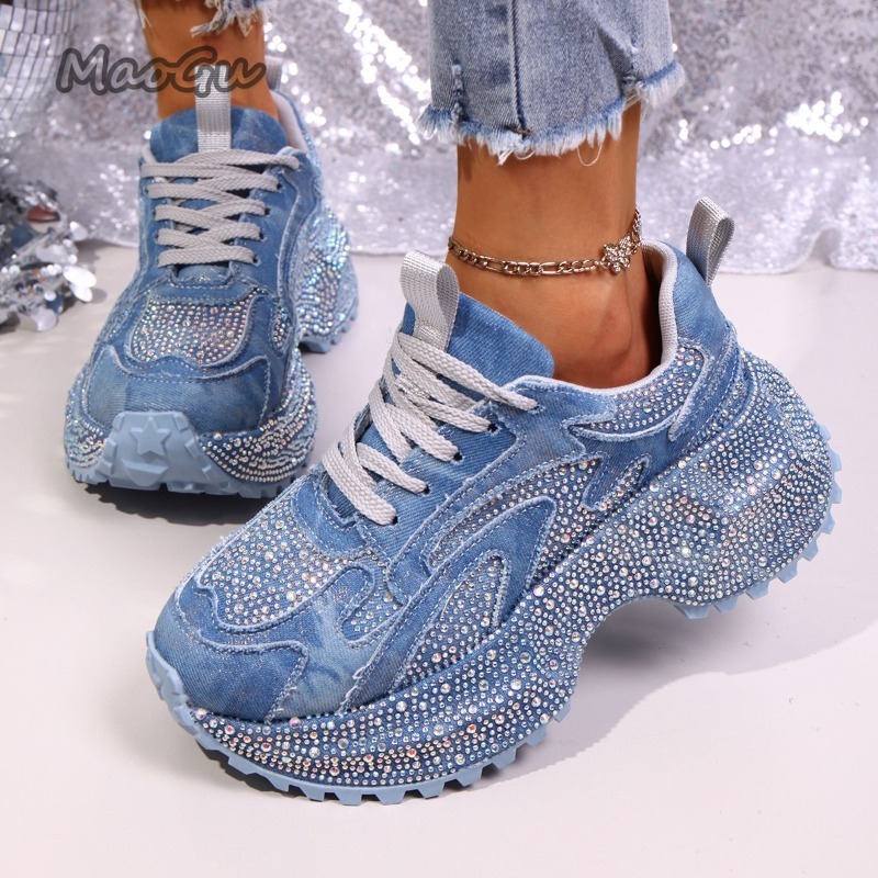 Moda strass feminino chunky tê - Street Fashion Ladies avaliação e preço
