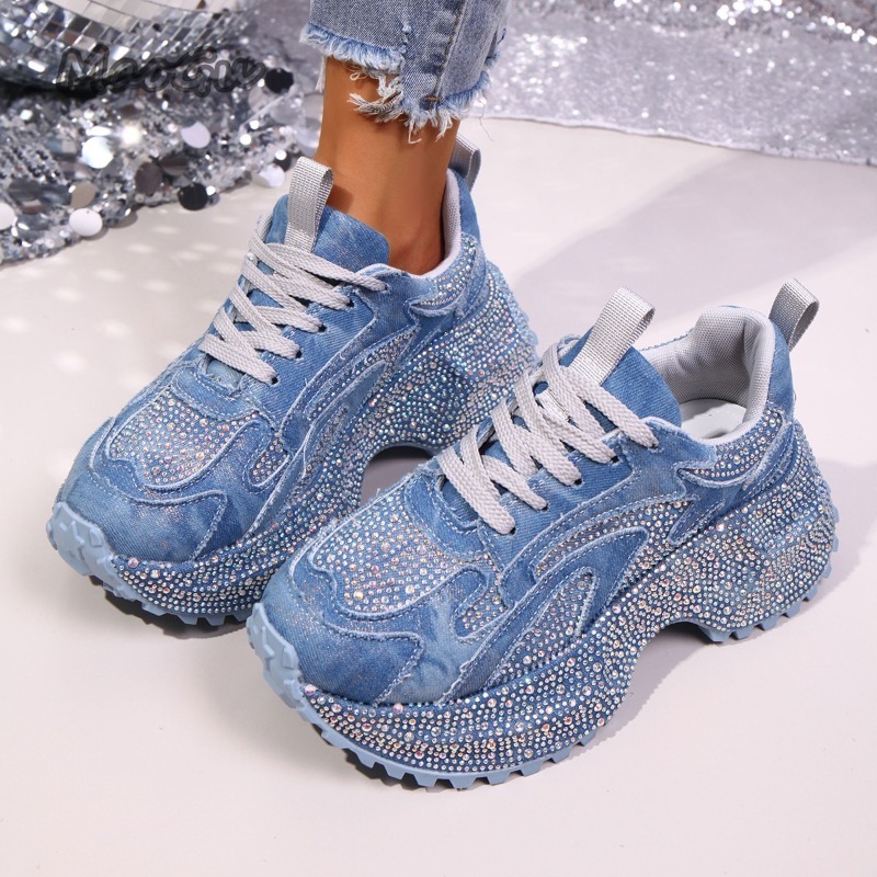Moda strass feminino chunky tê - Street Fashion Ladies avaliação e preço