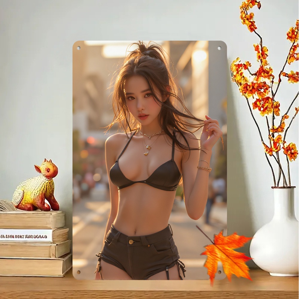 Placa de Metal Retrô Vintage c - Street Fashion Asian avaliação e preço