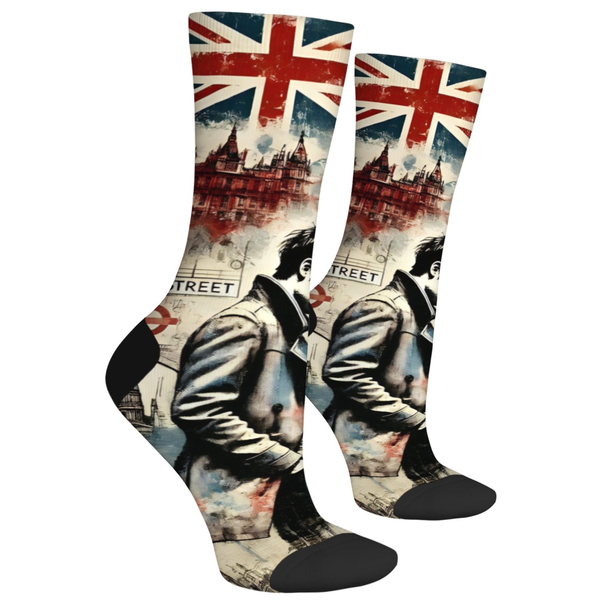 Meias Masculinas de Cano Médio - Street Fashion In London avaliação e preço