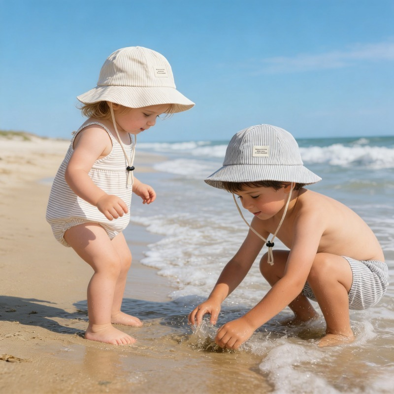 Chapéu de Sol Infantil Fofo pa - Street Fashion Hats avaliação e preço