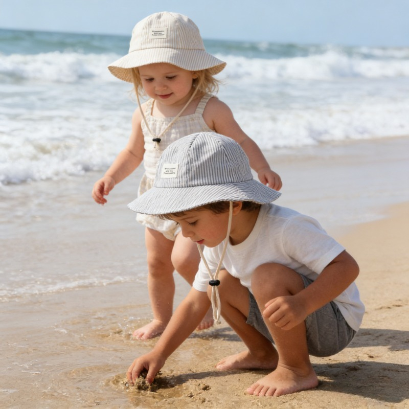 Chapéu de Sol Infantil Fofo pa - Street Fashion Hats avaliação e preço
