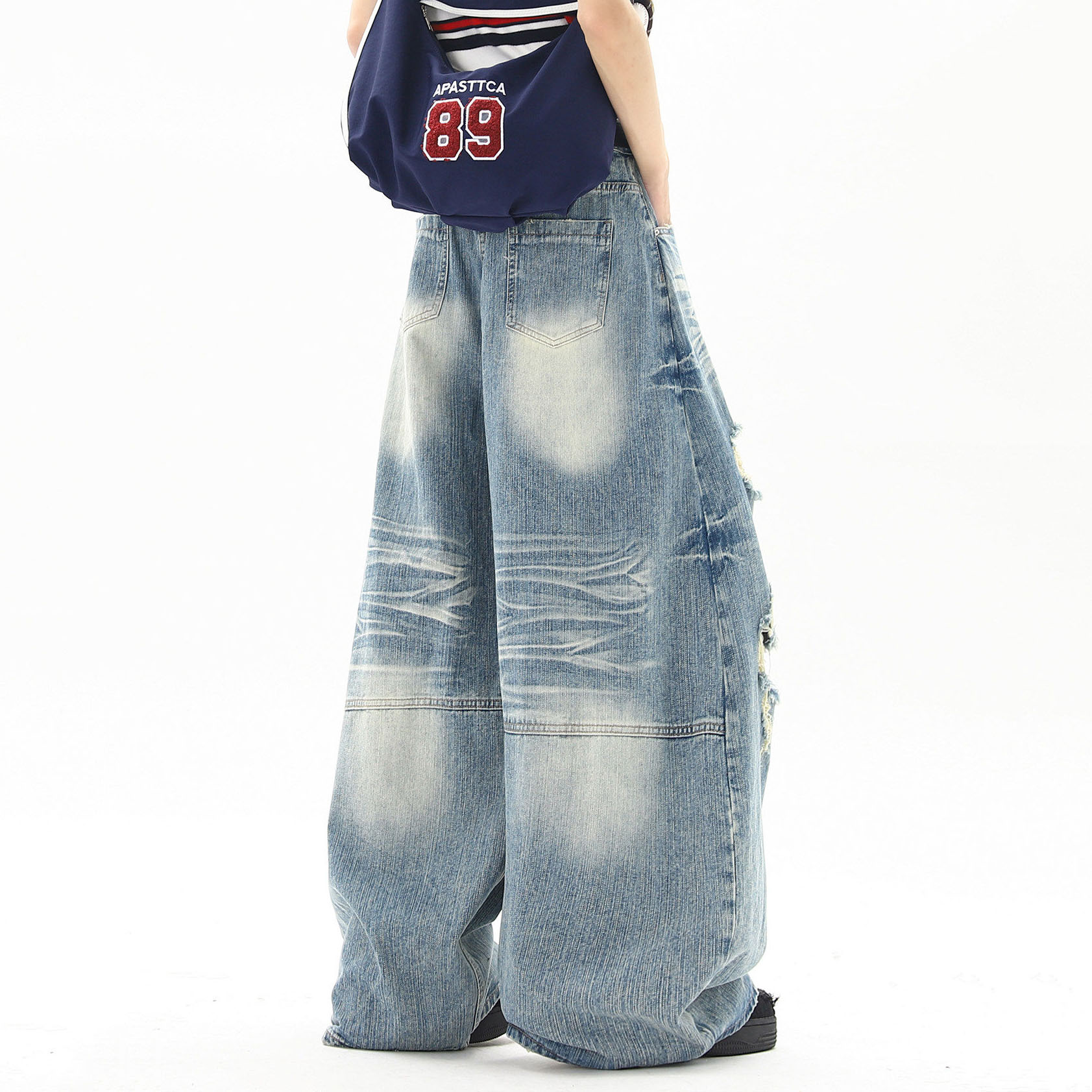 Calças Jeans Rasgadas de Estil - Street Fashion Denim avaliação e preço
