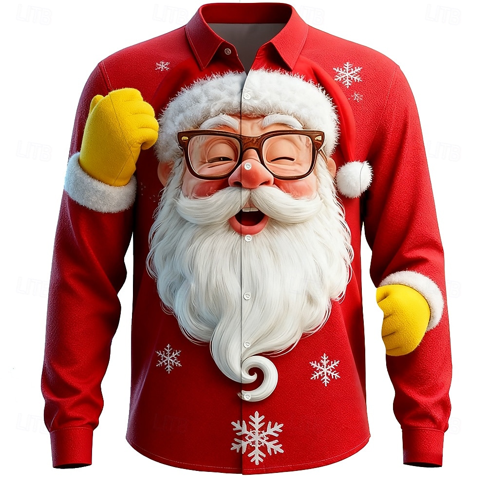 Natal masculino 3d gráfico man - Street Fashion Fall 2025 avaliação e preço