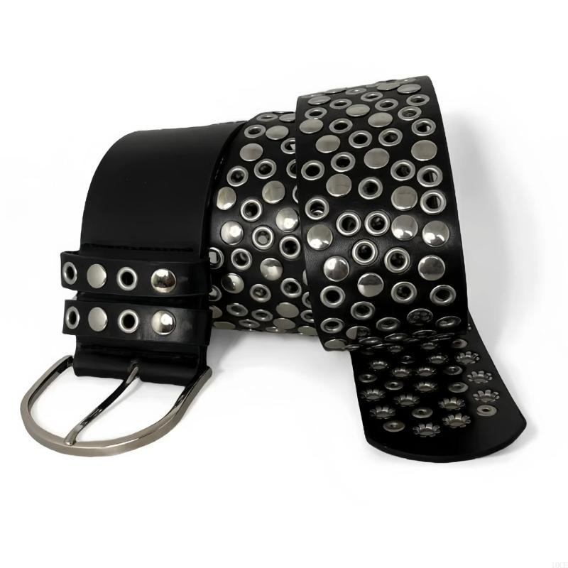 Cinturão cravejado rebite punk - Street Fashion Reference avaliação e preço