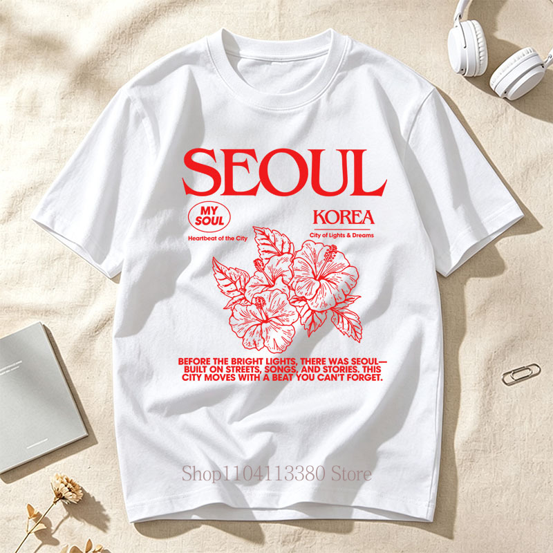 Camisetas Femininas Estilo Cor - Street Fashion Seoul avaliação e preço